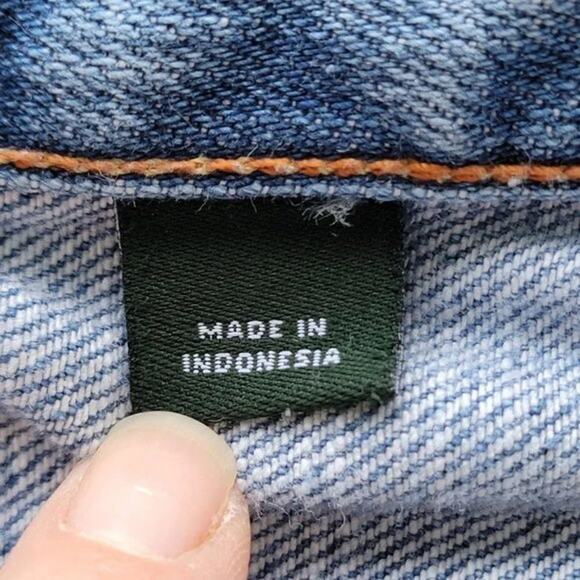 J Crew Matchstick Stretch Straight Leg Jeans Blue Women Size 27S Raw Hem - Picture 8 of 9